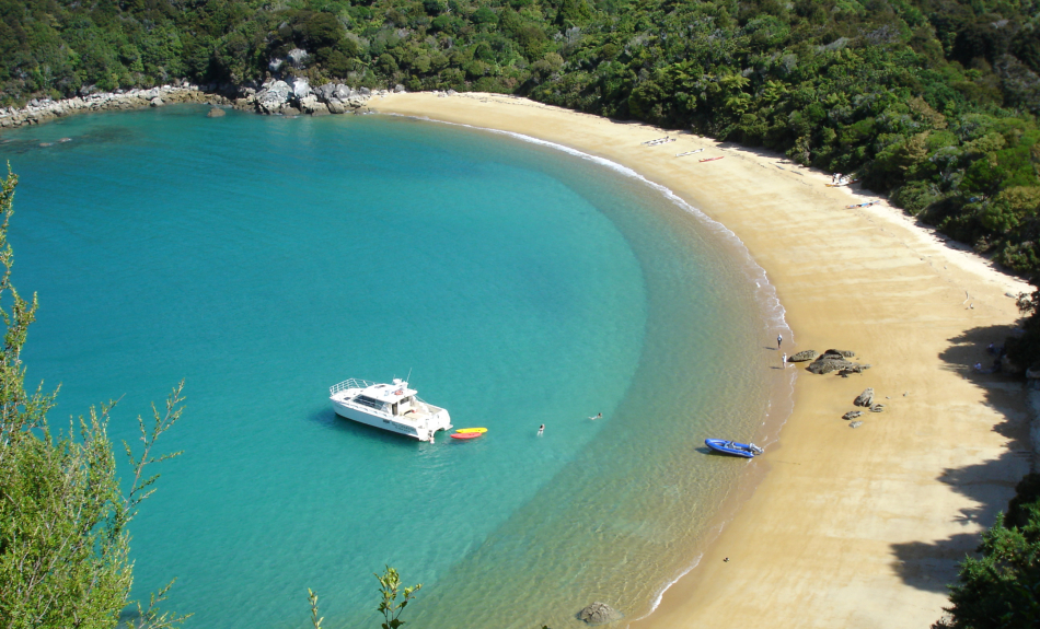 Bird's eye view of stunning beach