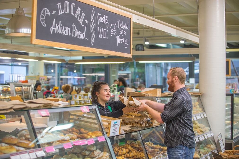 The bread selection at Moore Wilson