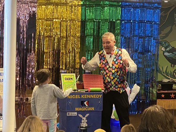 Magician Nigel Kennedy performs on Interislander ferry