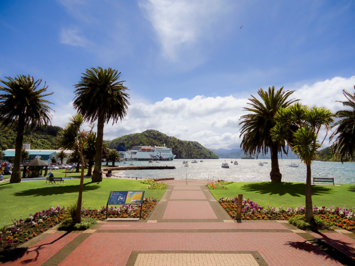 Destinations Picton Harbour Kaitaki in Dock