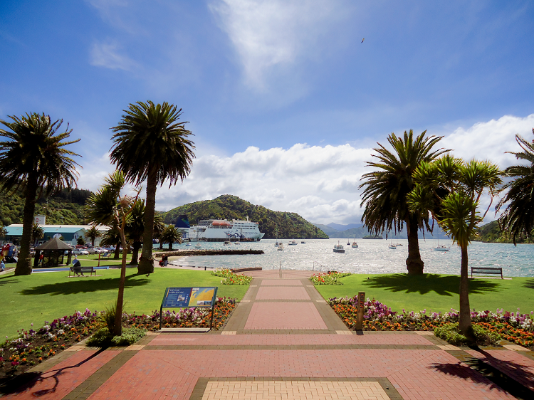 Destinations Picton Harbour Kaitaki in Dock