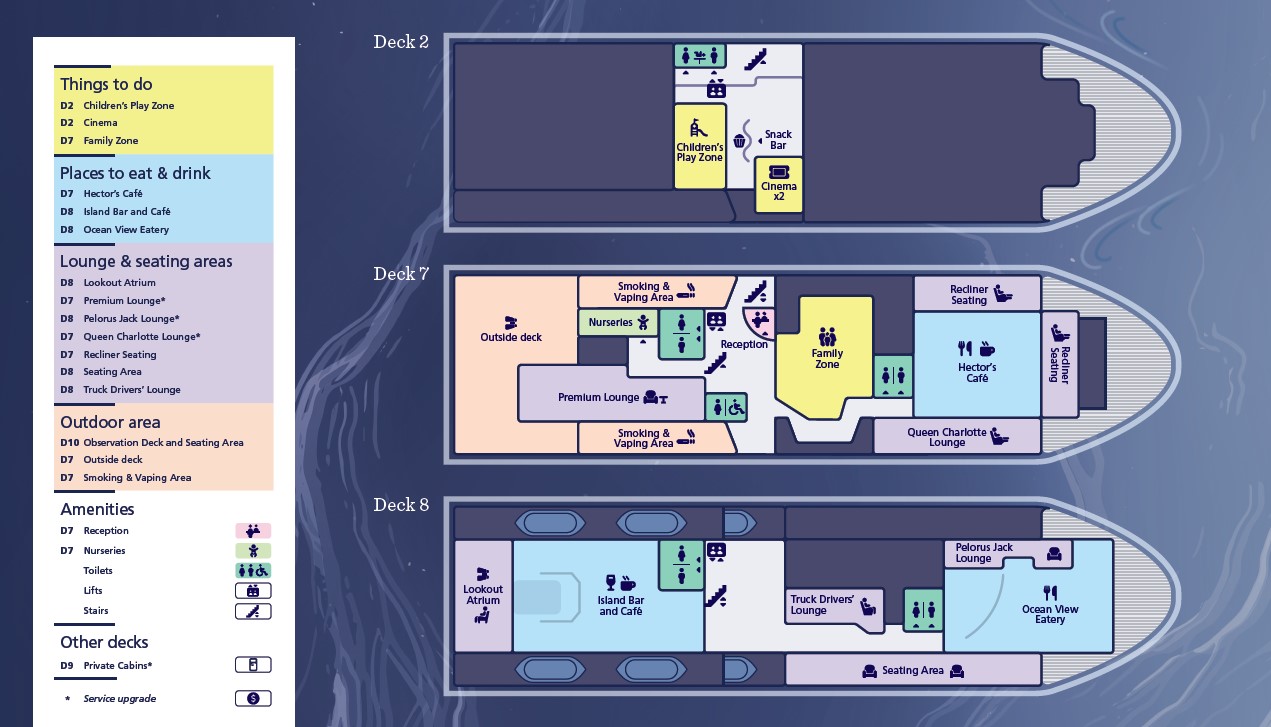 Kaitaki Deck Layout