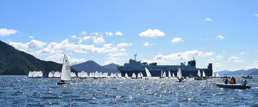 yachts take part in optimist regatta